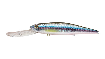 Воблер Минноу Strike Pro Deep Jer-O Minnow 130, 130 мм, 31 гр, Загл. 5,0м.-6,0м., Плавающий, цвет: A210-SBO-RP Rainbow Ghost Wakasagi, (EG-054F#A210-SBO-RP)