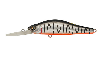 Воблер Минноу Strike Pro Archback Deep 80SP, цвет: A243ES Grey Shadow Mat Tiger, (EG-125AL-SP#A243ES