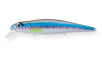 Воблер Минноу Strike Pro Jer-O Minnow 130, цвет: A210-SBO-RP Rainbow Ghost Wakasagi, (EG-039SP#A210-