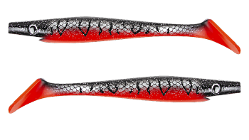 Силиконовая приманка Strike Pro Pig Shad Jr, цвет: The Red Baron, (уп./2шт.), (SP-172C#149)