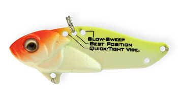 Блесна-Цикада Strike Pro Cyber Vibe 55, цвет: Fluo Clown, (JG-005D#A116L)