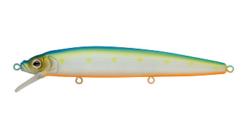 Воблер Минноу Strike Pro Alpha Minnow 115, цвет: S056C Blue Mat Transparent Milk, (EG-033F#S056C)