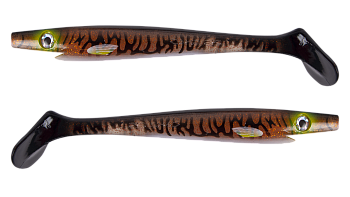 Силиконовая приманка Strike Pro Pig Shad Jr, цвет: Burbot, (уп./2шт.), (SP-172C#147)