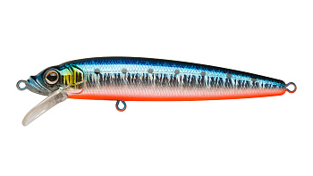 Воблер Минноу Strike Pro Alpha Minnow 95, 95 мм, 9 гр, Загл. 0,6м.-1,6м., Плавающий, цвет: A234-SBO-LU Blue Back Silver OB Fluo, (EG-034F#A234-SBO-LU)