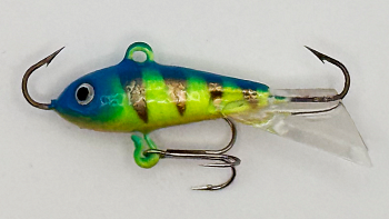 Балансир Strike Pro Ice Baby 24, цвет: A47FL, цвет: Glowing Blue Lemon, светящийся, хвост: прозрачный