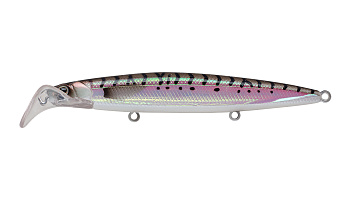 Воблер Минноу Strike Pro Scooter Minnow 110F, 110 мм, 11,8 гр, Загл. 1,5м.-2,5м., Плавающий, цвет: C610-064 Mackerel Pearl, (EG-186F#C610-064)