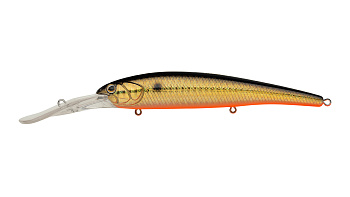 Воблер Минноу Strike Pro Hooligan Deep Diver 120, цвет: 613-713 Black Back Smoked OB, (EG-220L#613-7
