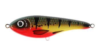 Воблер Джеркбейт Strike Pro Buster Jerk II Shallow Runner, 120 мм, 37 гр, Загл. 0,3м.-2,0м., Медленно всплывающий, цвет: CWC004 Mossgreen Glitter, (EG-049#CWC004)