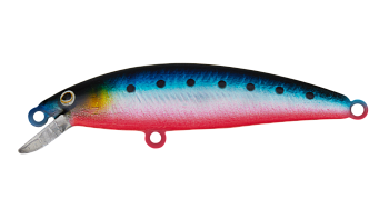 Воблер Минноу Strike Pro Twitchy Minnow 48, 48 мм, 2,4 гр, Загл. 0,3м., Плавающий, цвет: A234-SBO-LU Blue Back Silver OB Fluo, (EG-103F#A234-SBO)