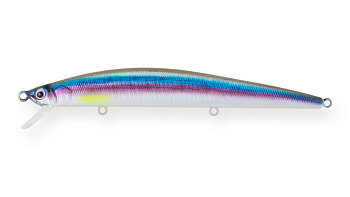 Воблер Минноу Strike Pro Slingshot Minnow 120F, 120 мм, 12,6 гр, Загл. 0,5м.-1,5м., Плавающий, цвет: A210-SBO-RP Rainbow Ghost Wakasagi, (EG-145F#A210-SBO-RP)