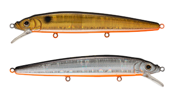 Воблер Минноу Strike Pro Alpha Minnow 115, цвет: A70-613-SBO Double Silver/Smoked, (EG-033F#A70-613-