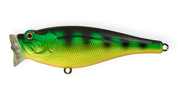Воблер Поппер Strike Pro Sea Monster 80, цвет: A45T Natural Perch, (SH-002A#A45T)