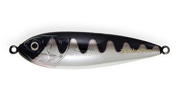 Блесна колеблющаяся Strike Pro Killer Profy 75S, цвет: A108E Blackback Chrome Red , (PST-02S#A108E-A