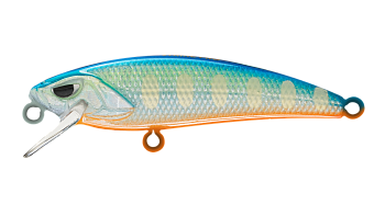 Воблер Минноу Strike Pro Chip Minnow 45 S, 45 мм, 2,5 гр, Загл. 0,5м., Тонущий, цвет: A150-713 UV Blue Silver OB, (EG-244#A150-713)