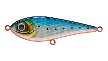 Воблер Джеркбейт Strike Pro Buster Jerk Sinking, цвет: A234-SBO-LU Blue Back Silver OB Fluo, (EG-048
