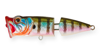 Воблер Поппер составной Strike Pro Pike Pop Joint 75, цвет: 630V Bluegill, (SH-002CJ#630V)