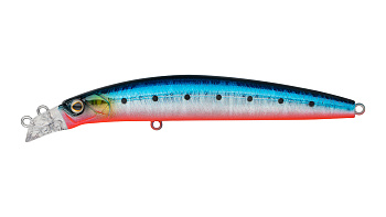 Воблер Минноу Strike Pro Top Water Minnow 90, 90 мм, 10,2 гр, Загл. 0,1м.-0,5м., Плавающий, цвет: A234-SBO-LU Blue Back Silver OB Fluo, (JL-179F#A234-SBO-LU)