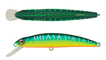 Воблер Минноу Strike Pro Musky Monster DM160, цвет: A223S-RP Pearl Mat Tiger, (MG-006F#A223S-RP)