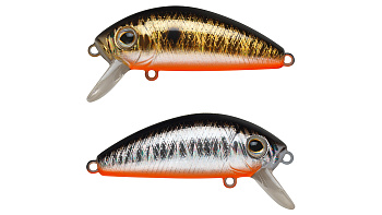 Воблер Минноу Strike Pro Mustang Minnow 45, 45 мм, 4,5 гр, Загл. 0,2м.-0,5м., Плавающий, цвет: A70-613-SBO Double Silver/Smoked, (MG-002F#A70-613-SBO)