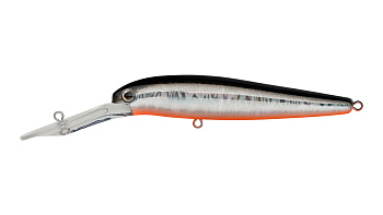 Воблер Минноу Strike Pro S.P. Walleye Minnow 90, цвет: A70-SBO Black Silver broken glass, (JL-022F#A