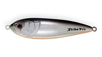 Блесна колеблющаяся Strike Pro Killer Profy 55S, цвет: A70E Black Silver OB, (PST-02AS#A70E/A70E)