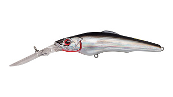Воблер Минноу Strike Pro Challenger X Deep Diver 87L, цвет: A010-EP Black Back Silver, (EG-076BL-F#A