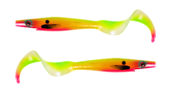 Силиконовая приманка Strike Pro Pig Tail Junior , цвет: Clown Shoes, (уп./2шт.), (SP-172R#160)