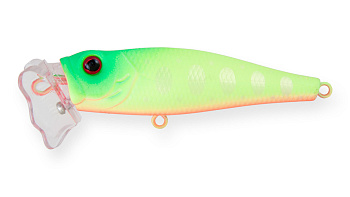 Воблер Поппер Strike Pro Bubble Glisser 65, цвет: A178S Lemon Mat Tiger, (EG-046WL#A178S)