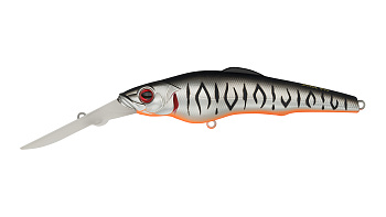 Воблер Минноу Strike Pro Challenger X Deep Diver 90L, цвет: A243ES Grey Shadow Mat Tiger, (EG-076CL-
