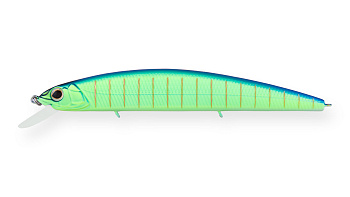 Воблер Минноу Strike Pro Montero 110SP, 110 мм, 13,6 гр, Загл. 0,8м.-1,6м., Нейтральный, цвет: 597S Blue Mat Tiger, (EG-190C-SP#597S)