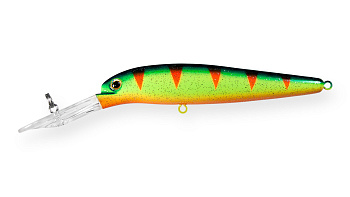 Воблер Минноу Strike Pro S.P. Walleye Minnow 90, 90 мм, 11 гр, Загл. 2,0м.-3,5м., Плавающий, цвет: A139FL Acid Perch Fluo, светящийся, (JL-022F#A139FL)