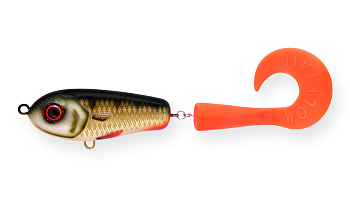 Воблер Джеркбейт Strike Pro Wolf Tail Sinking, цвет: C382F Golden Perch, (EG-159#C382F)