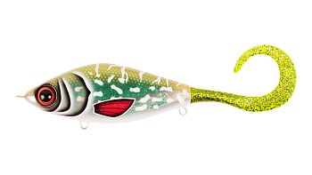 Воблер Джеркбейт Strike Pro Guppie, цвет: TR-002 Glitter Pike Green, (EG-208#TR-002)