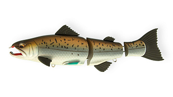 Воблер Свимбейт Strike Pro Salmonid Minnow, 150 мм, 43 гр, Загл. 1,0м.-4,0м., Тонущий, (EG-154S#969T)