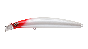 Воблер Минноу Strike Pro Top Water Minnow Long Casting 130, 130 мм, 21,4 гр, Загл. 0,1м.-0,7м., Плавающий, цвет: 022PF Milk Redhead, (JL-177F#022PF)