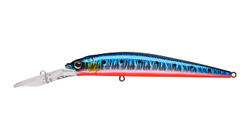Воблер Минноу Strike Pro Alpha Diver 110, цвет: A234-SBO-LU Blue Back Silver OB Fluo, (JL-062F#A234-