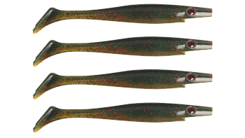 Силиконовая приманка Strike Pro Pig Shad Nano, цвет: Chartreuse Mullet, (уп./4шт.), (SP-172D#C026)