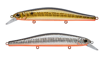 Воблер Минноу Strike Pro Inquisitor 110SP, цвет: 613-SBO/A70-SBO Double Silver/Smoked, (EG-193B-SP#613-SBO/A70-SBO)