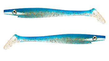 Силиконовая приманка Strike Pro Pig Shad Tournament, цвет: Golden Waves, (уп./2шт.), (SP-172M#148)