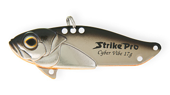Блесна-Цикада Strike Pro Cyber Vibe 65, цвет: Black Silver OB, (JG-005E#A70E)