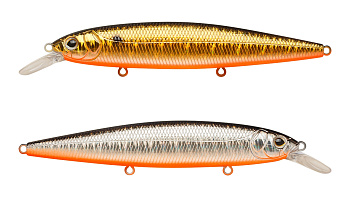 Воблер Минноу Strike Pro Bold 130SP, цвет: 613-SBO/A70-SBO Double Silver/Smoked, (EG-191-SP#613-SBO/A70-SBO)