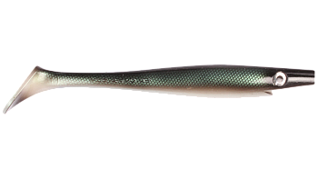 Силиконовая приманка Strike Pro Giant Pig Shad, цвет: Baltic Herring, (SP-172B#142)