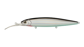 Воблер Минноу Strike Pro Bold Deep Diver 130SP, цвет: A010-EP Black Back Silver, (EG-191L-SP#A010-EP