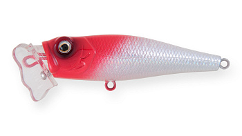 Воблер Поппер Strike Pro Bubble Glisser 65, цвет: 022PPP-713 Redhead Silver, (EG-046WL#022PPP-713)