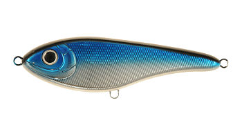 Воблер Джеркбейт Strike Pro Buster Swim, цвет: 114E Blue Chrome, (EG-228#114E)