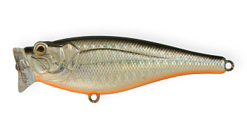 Воблер Поппер Strike Pro Sea Monster 80, цвет: A70-713 Black Silver OB, (SH-002A#A70-713)