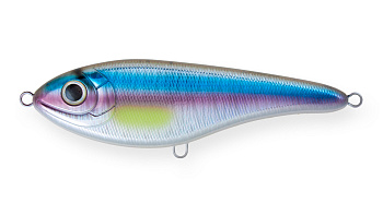 Воблер Джеркбейт Strike Pro Baby Buster, цвет: A210-SBO-RP Rainbow Ghost Wakasagi, (EG-050#A210-SBO-