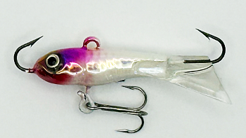 Балансир Strike Pro Ice Baby 25, цвет: 022PFLR, цвет: Redhead Fluo, светящийся, хвост: прозрачный