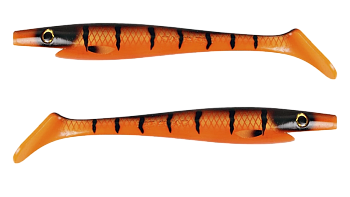 Силиконовая приманка Strike Pro Pig Shad Tournament, цвет: Tiger Pike, (уп./2шт.), (SP-172M#151)