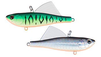 Воблер Раттлин Strike Pro Tornado Vibe 85, цвет: GC01S/A70-713 Double Black Silver OB/Mat Tiger, (EG